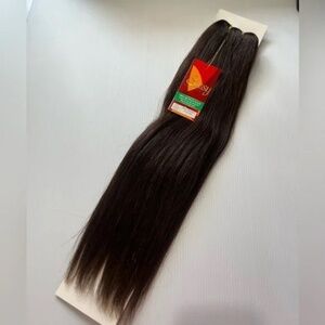 18 In Real Human hair Extensions Dark Brown Weft Straight |The Sassy collection